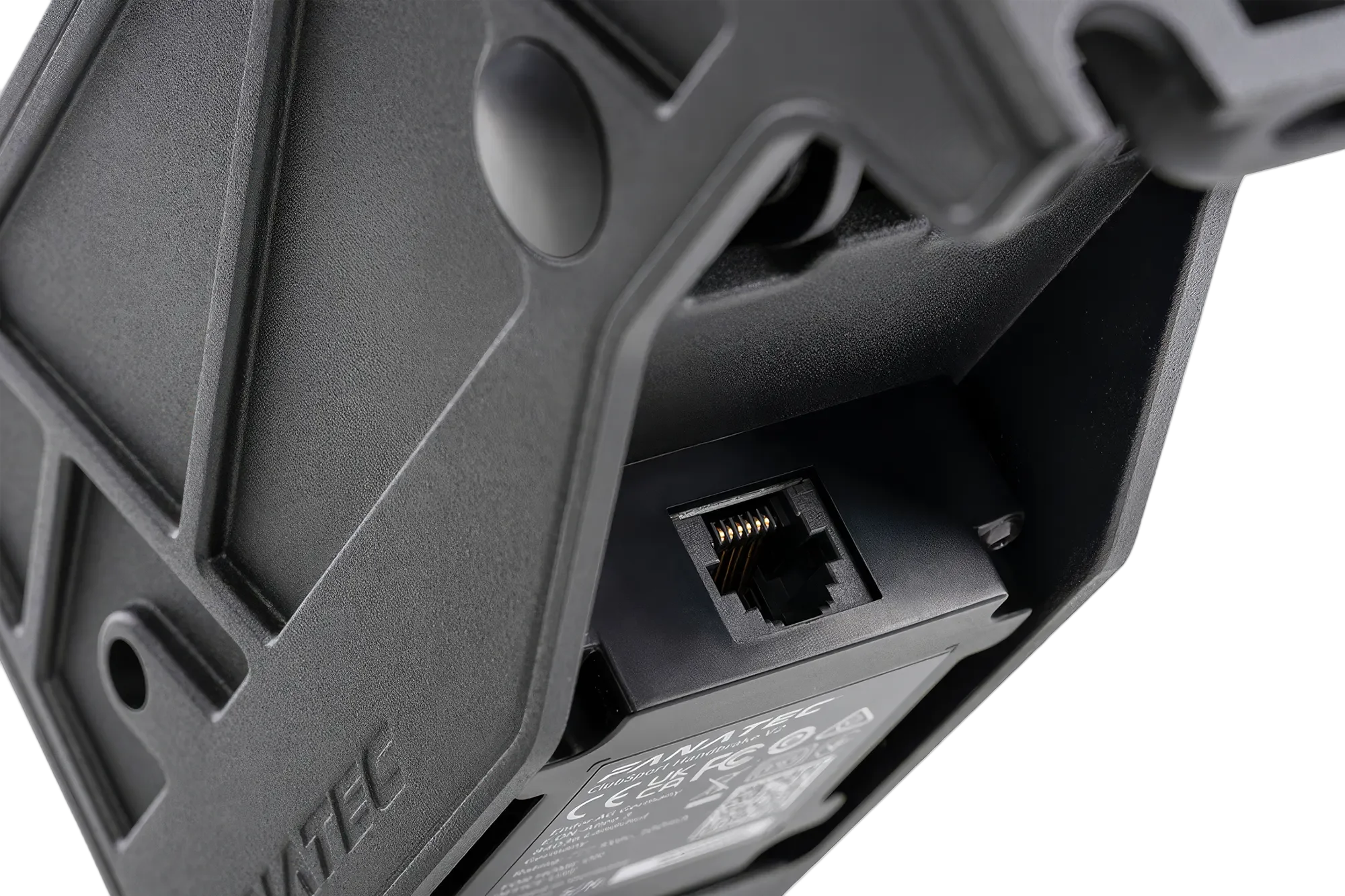 Port RJ12 pod obudową hamulca Fanatec V2